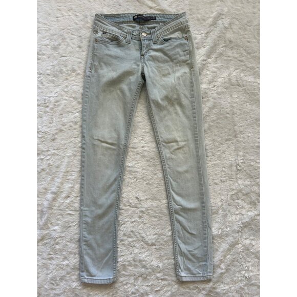 Levis Demi Curve Low Rise Skinny Jeans Light Wash Denim Size 25 - Picture 1 of 6